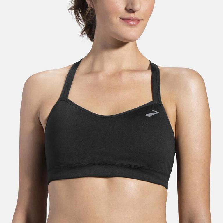 Brooks Uprise Crossback - Womens Running Bra - Grey (64109ZFYQ)